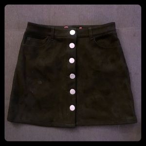 Black Button Down Skirt